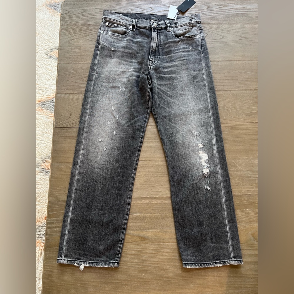 R13 Distressed Vintage Grey Jeans. Size 31. NWT